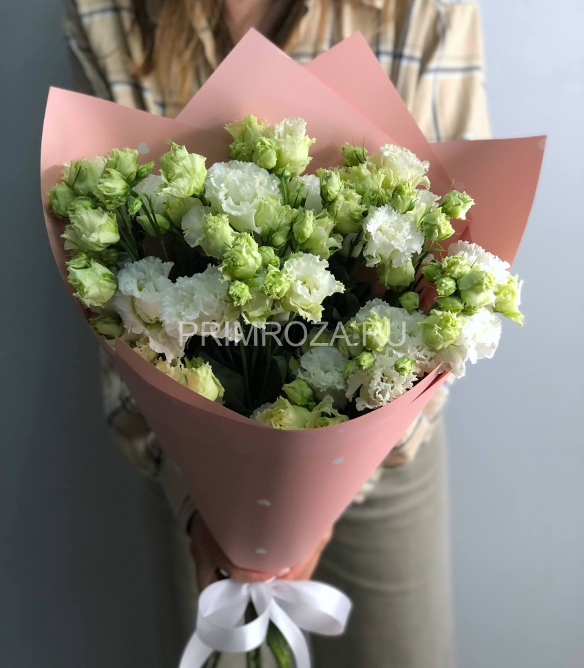 Монобукет из 9 кучерявых эустом  Flowers delivery Vladivostok