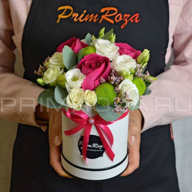Mixed bouquet in a decorative box #0965 And