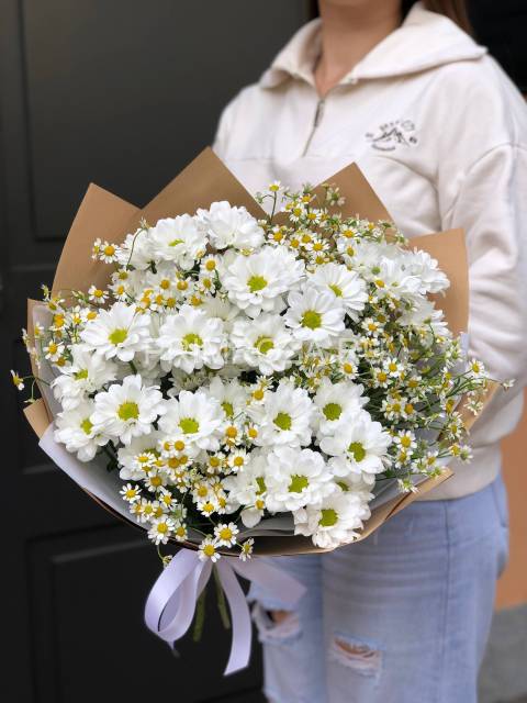 Букет "Ромашковый" #DM002