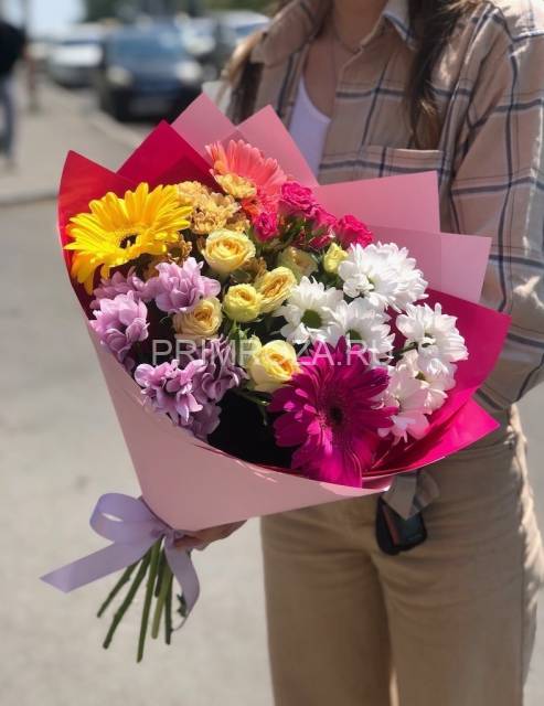 Assorted bouquet with gerberas #A6634