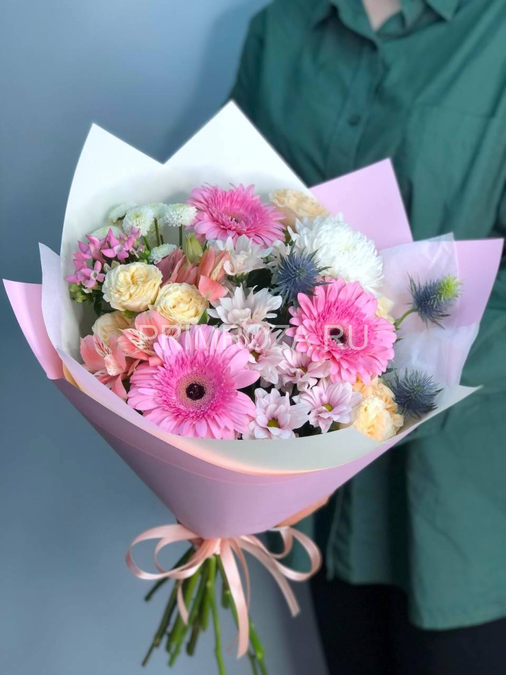 Нежный сборный букет #A0215 Flowers delivery Vladivostok