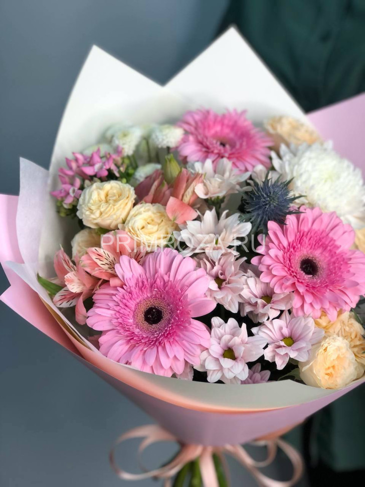 Нежный сборный букет #A0215 Flowers delivery Vladivostok