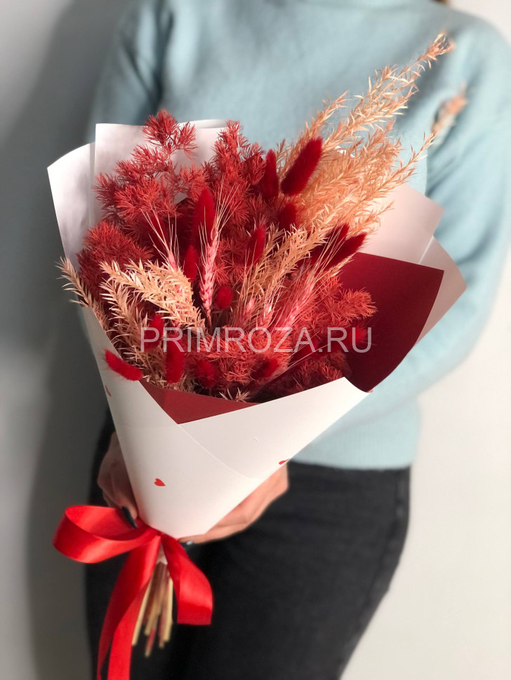 Букет комплимент из сухоцветов #S0012 Flowers delivery Vladivostok