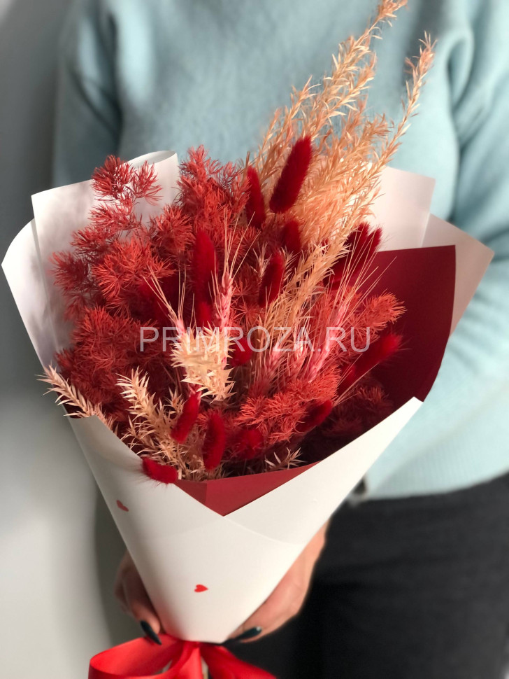 Букет комплимент из сухоцветов #S0012 Flowers delivery Vladivostok