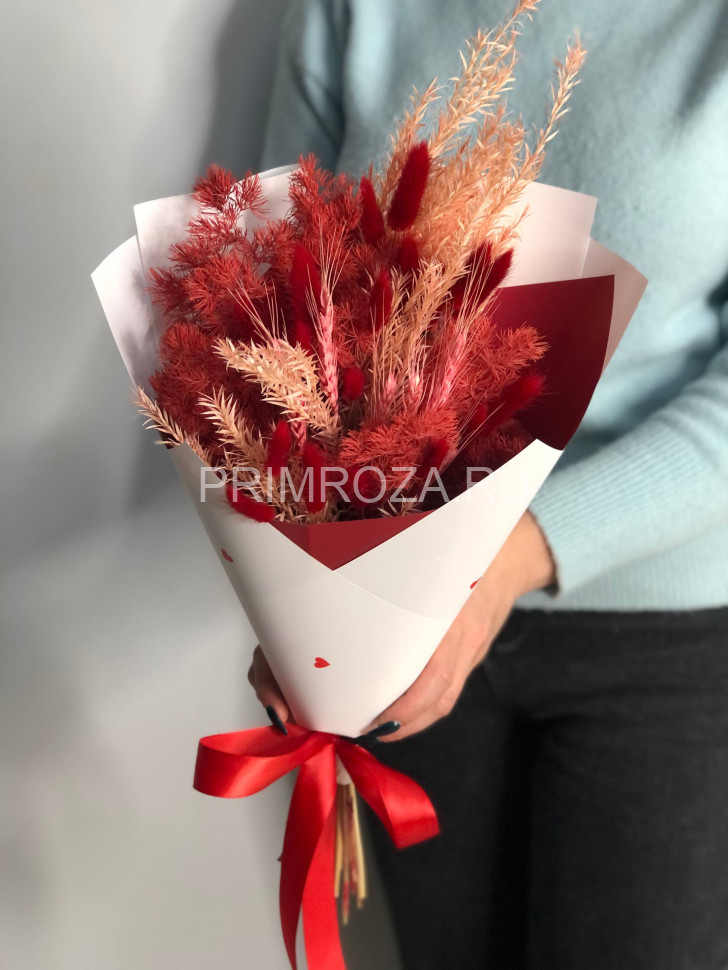 Букет комплимент из сухоцветов #S0012 Flowers delivery Vladivostok