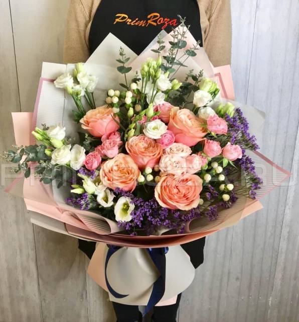 Mixed bouquet of peony roses #A2712