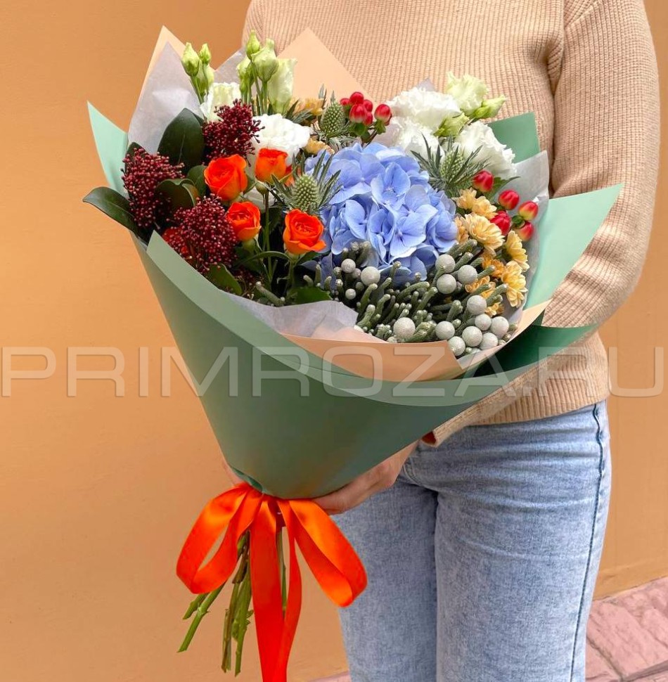 Prefabricated bouquet with hydrangea #A59229 Flowers delivery Vladivostok