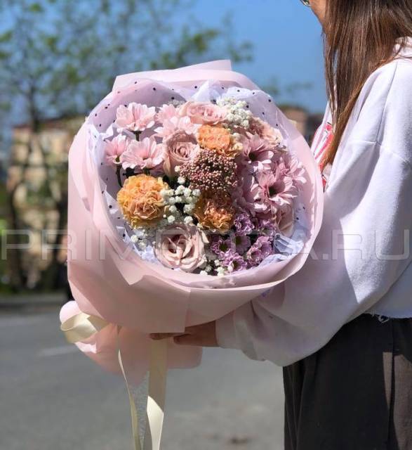 Prefabricated bouquet with gerbera#R0974