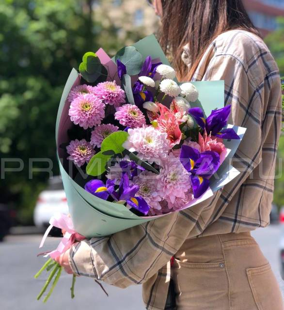 Prefabricated bouquet with gerbera#R0974