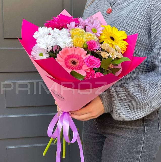 Prefabricated bouquet with gerbera #A0908
