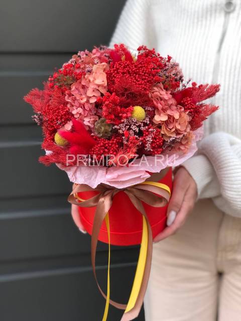 Assembled bouquet of dried flowers in an envelope#S015 