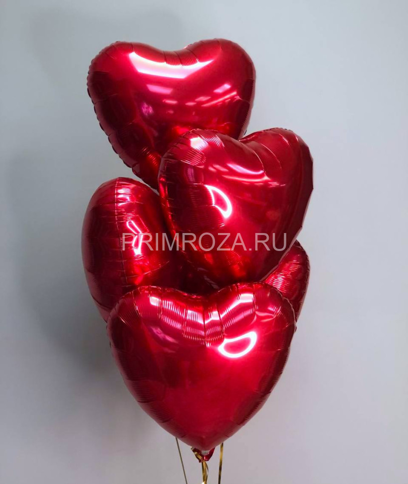 Шарики красные #RH099 Flowers delivery Vladivostok