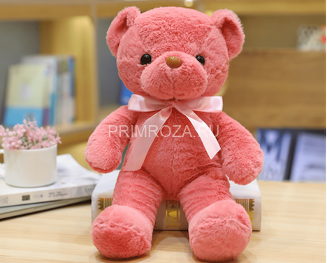 Мишутка с бантом розовый (35см)  Flowers delivery Vladivostok