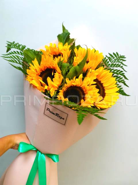 Monobucket of sunflowers #P007