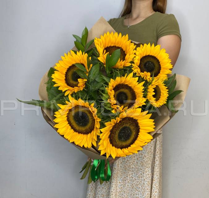 Monobucket of sunflowers #P007