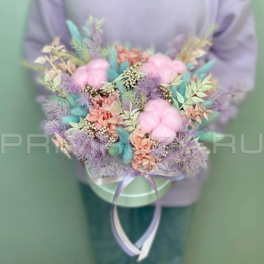 Composite composition of dried flowers #B1112 Flowers delivery Vladivostok
