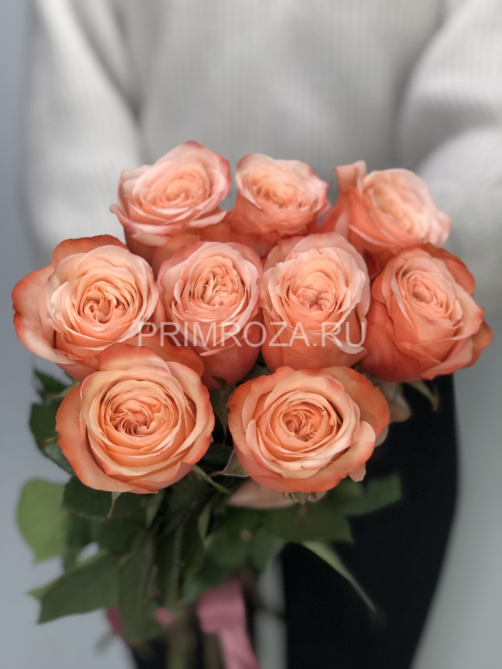 Букет из 9 пионовидных роз Кахала Flowers delivery Vladivostok