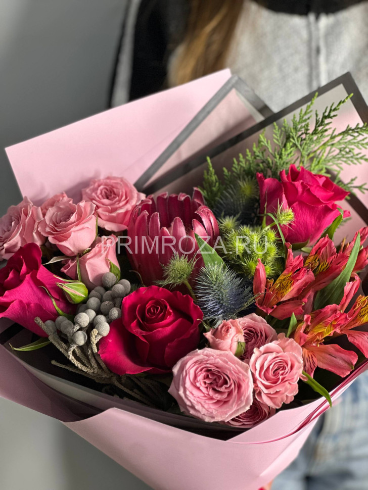Экзотический букет с протеей #В1327 Flowers delivery Vladivostok