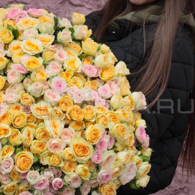 Bouquet of 101 spray roses #R9056