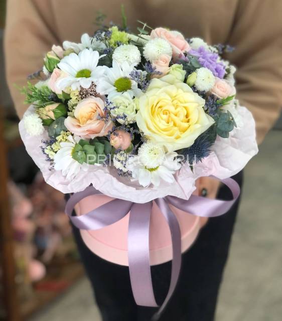 Сборная композиция в тубусе #А460