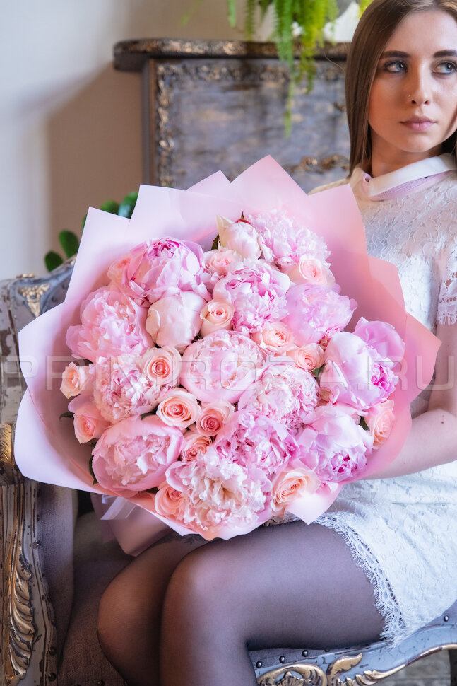 Peonies #P011  Flowers delivery Vladivostok