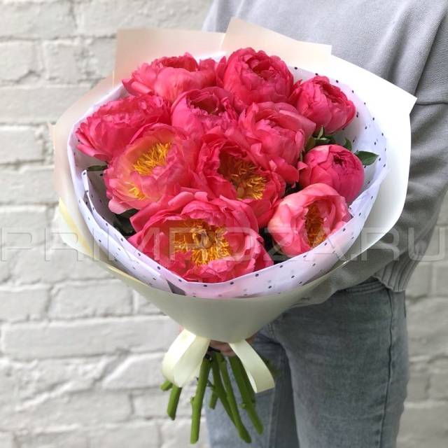 Mixed bouquet with peonies#A5439