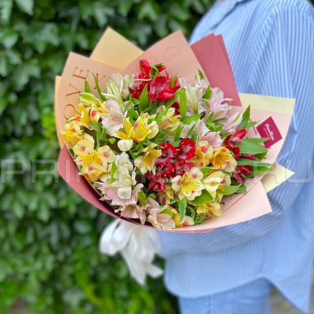 BOUQUET OF pink roses #A3312