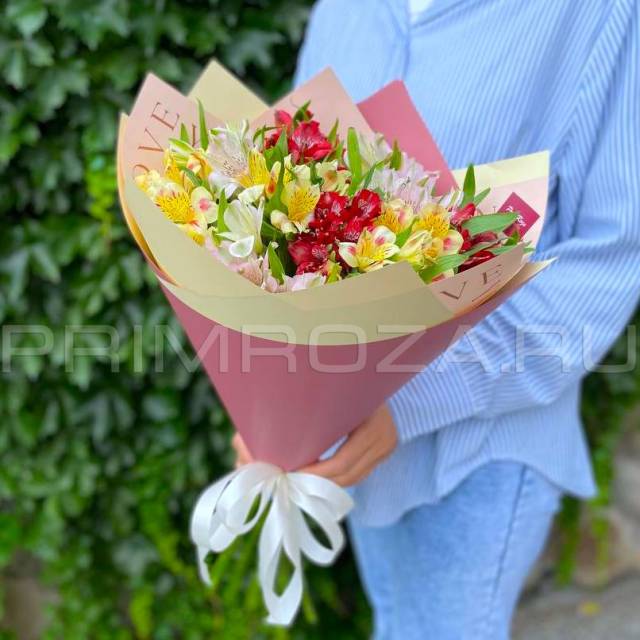 BOUQUET OF pink roses #A3312