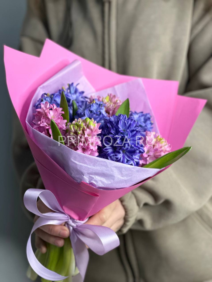 Букет с гиацинтами #A2531 Flowers delivery Vladivostok