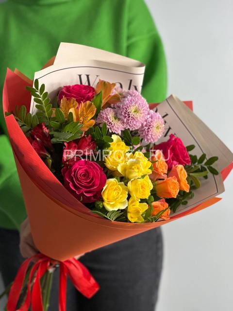 Сборный букет #А4582
