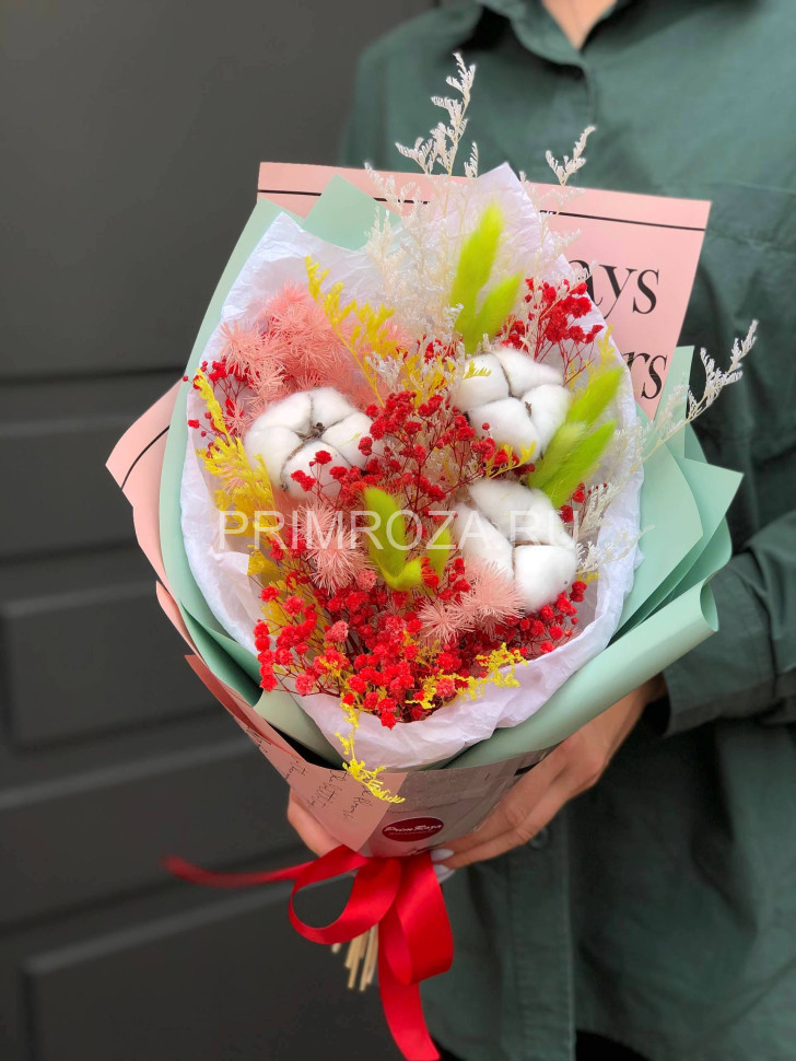 Composite composition of dried flowers #B00231 Flowers delivery Vladivostok