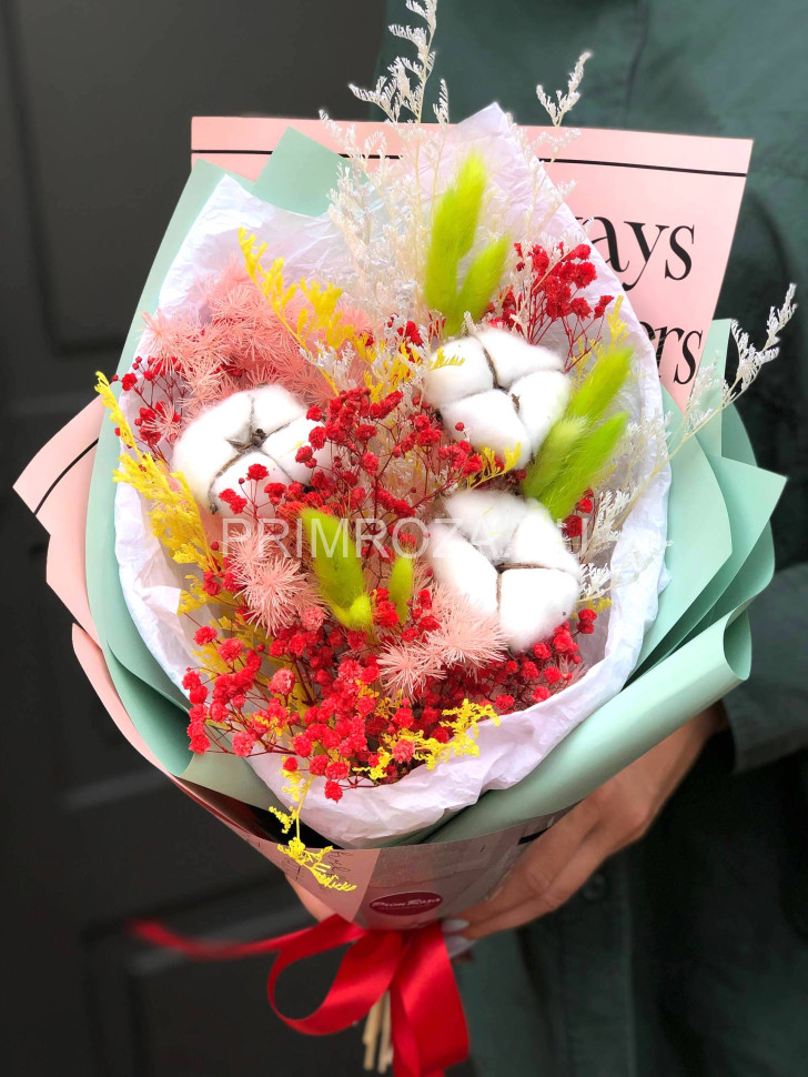 Composite composition of dried flowers #B00231 Flowers delivery Vladivostok