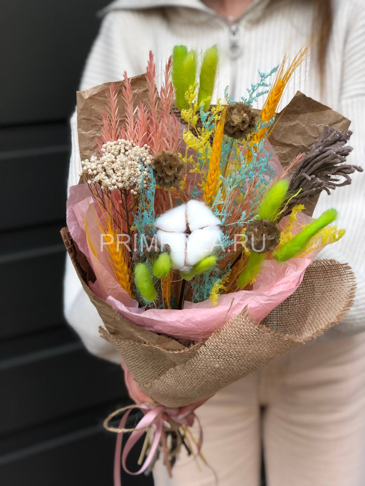 Composite composition of dried flowers #B00231 Flowers delivery Vladivostok