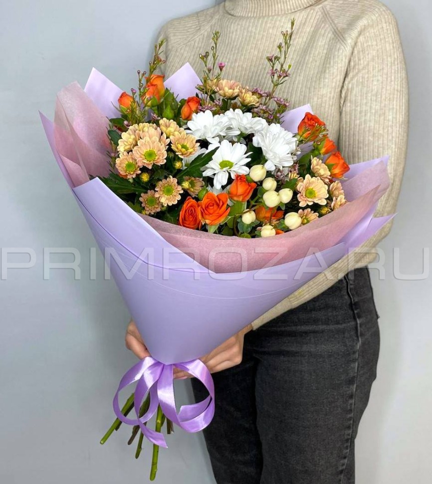 Mixed bouquet #V01023 Flowers delivery Vladivostok