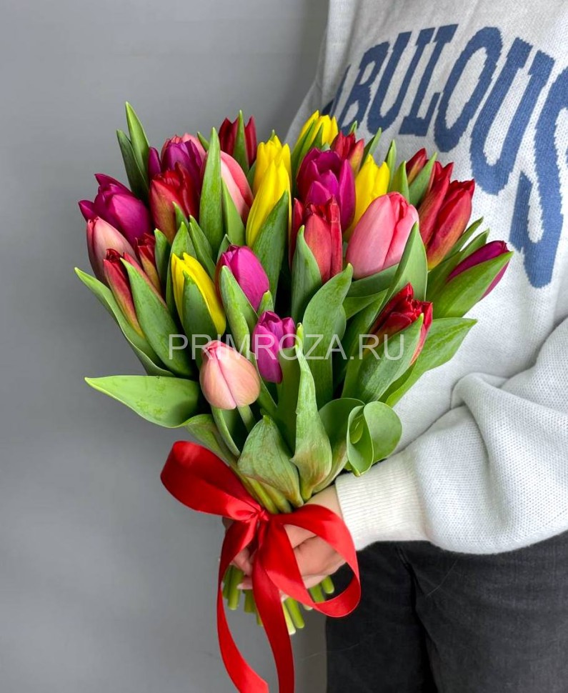 #M02 Тюльпаны микс (25шт)  Flowers delivery Vladivostok