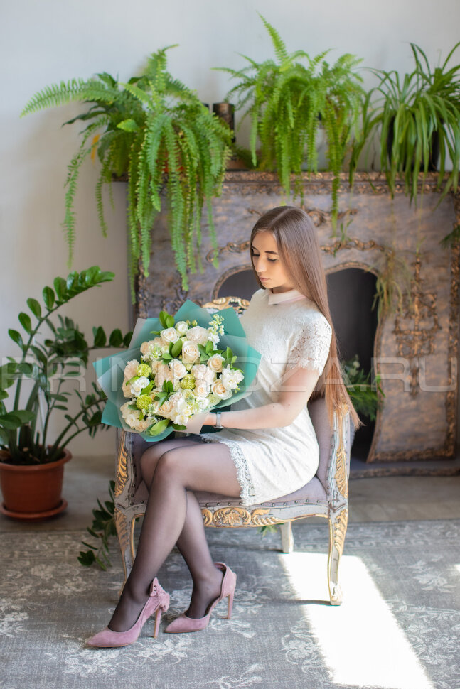 White assorted #A6583 Flowers delivery Vladivostok