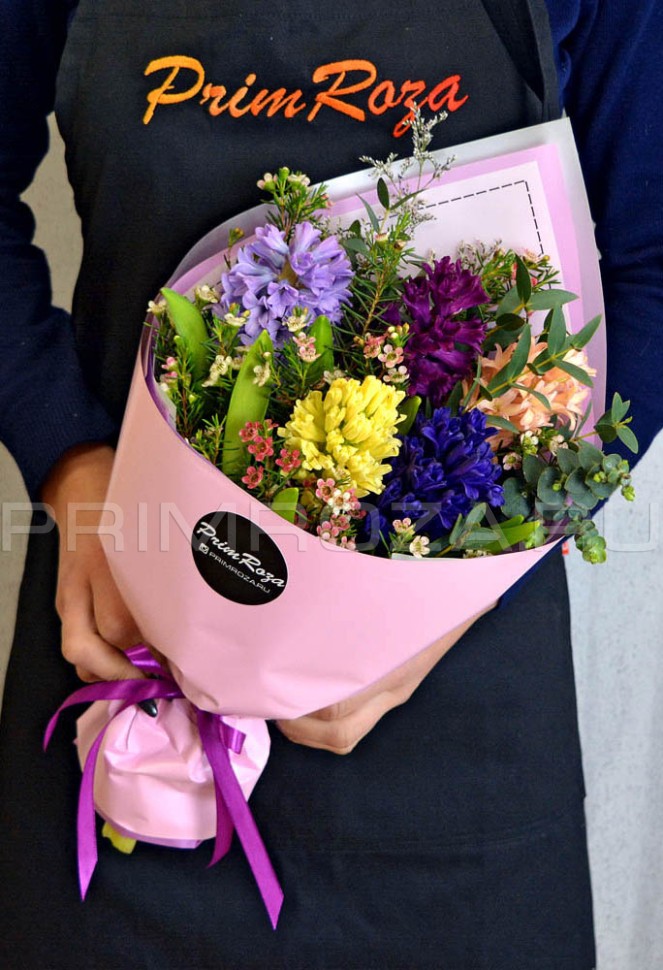 Bouquet of bright hyacinths Flowers delivery Vladivostok