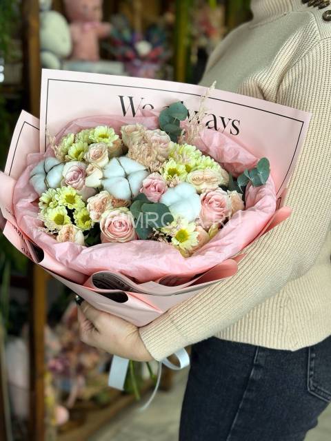 Сборный букет "Хлопок"