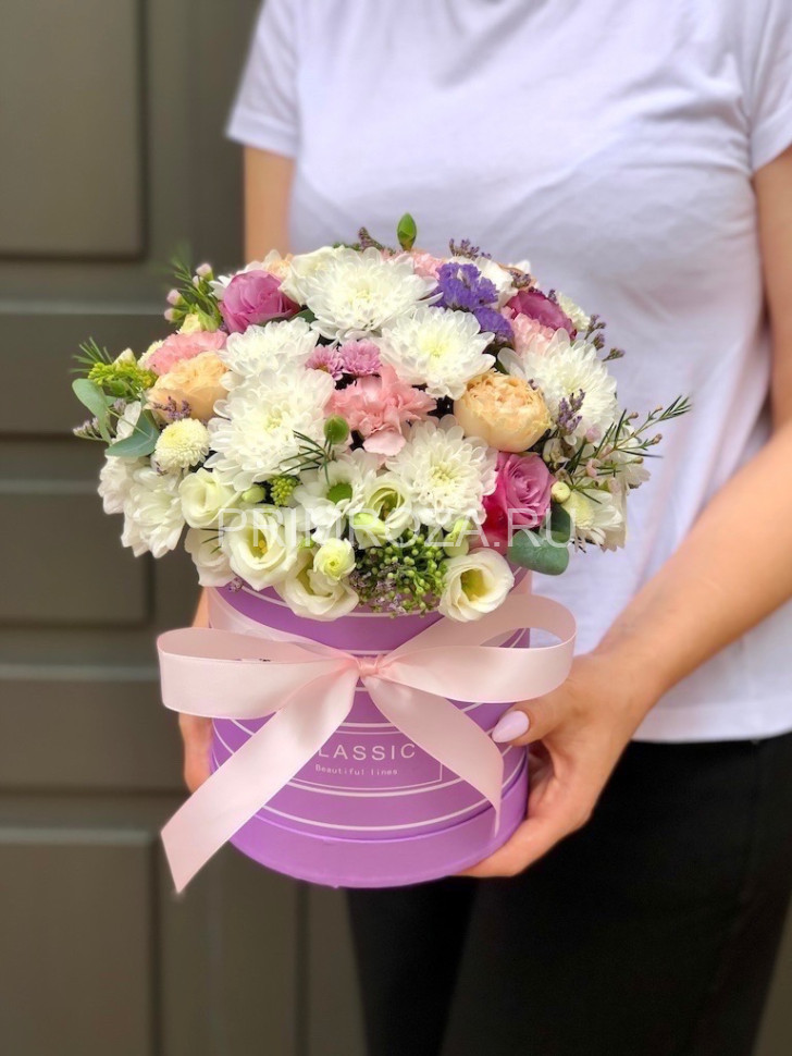 Цветочная композиция из хризантем # Flowers delivery Vladivostok