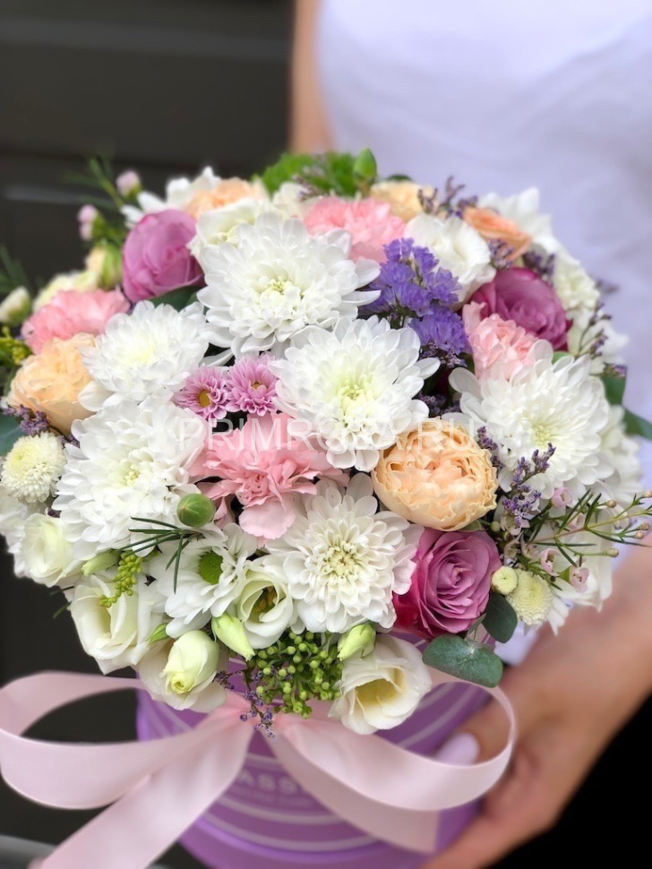 Цветочная композиция из хризантем # Flowers delivery Vladivostok