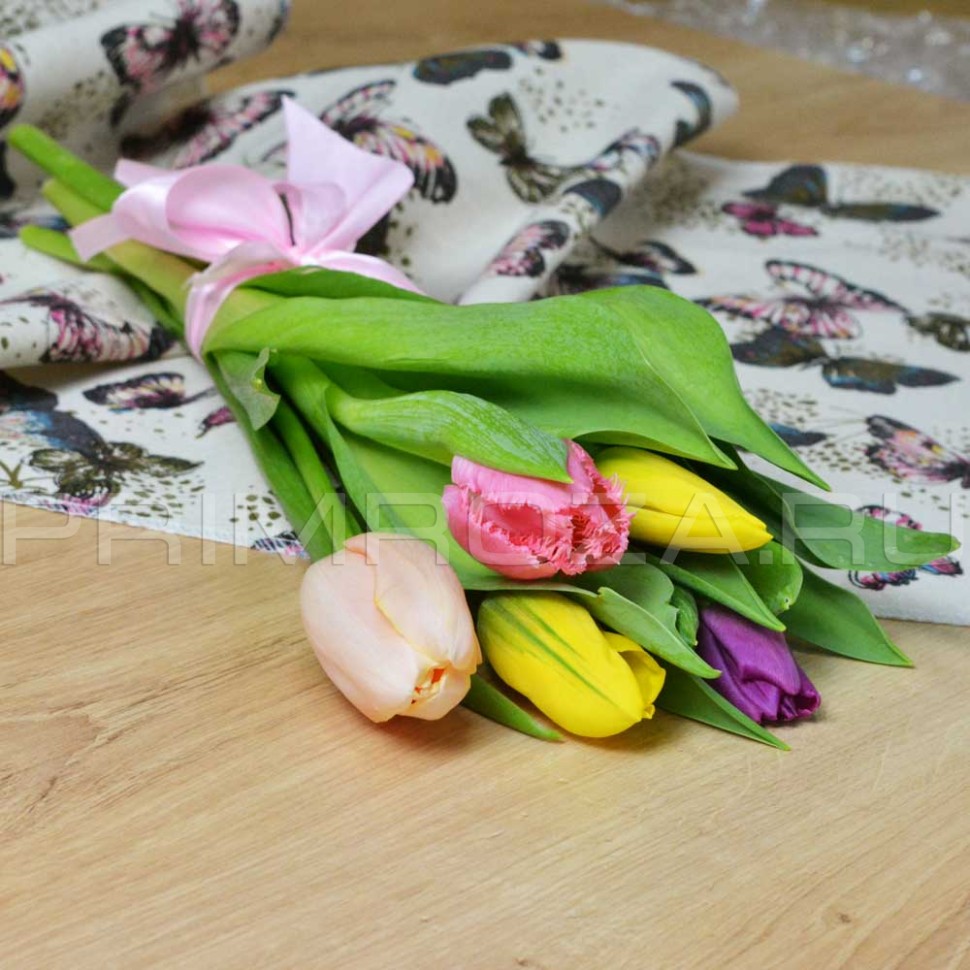 Тюльпаны 5 шт. Для корпоративных клиентов. Заказ только по телефону.  Flowers delivery Vladivostok