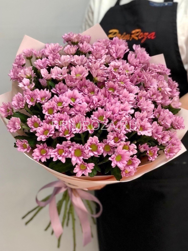 Букет розовых хризантем #6676 Flowers delivery Vladivostok