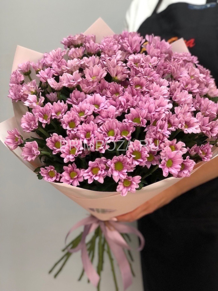 Букет розовых хризантем #6676 Flowers delivery Vladivostok