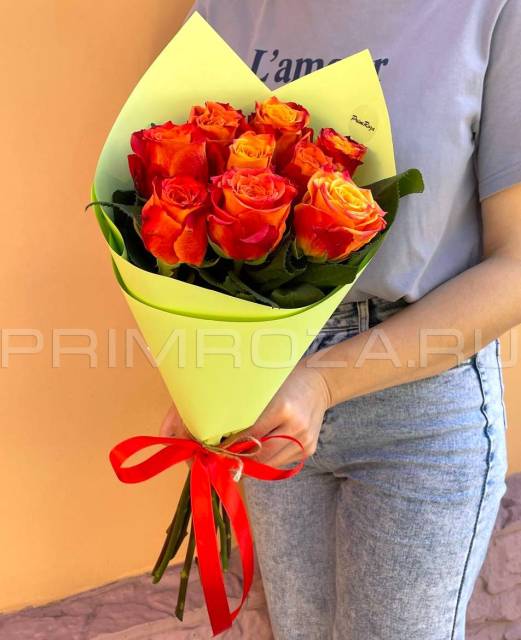 Bouquet of Ecuadorian roses #A1212