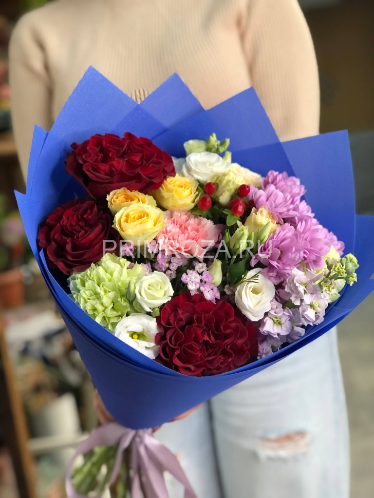 Букет с пионовидной розой #6349 Flowers delivery Vladivostok