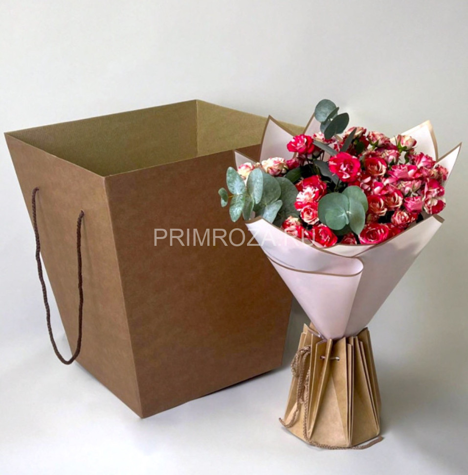  Транспортировочная коробка с аквабоксом Flowers delivery Vladivostok