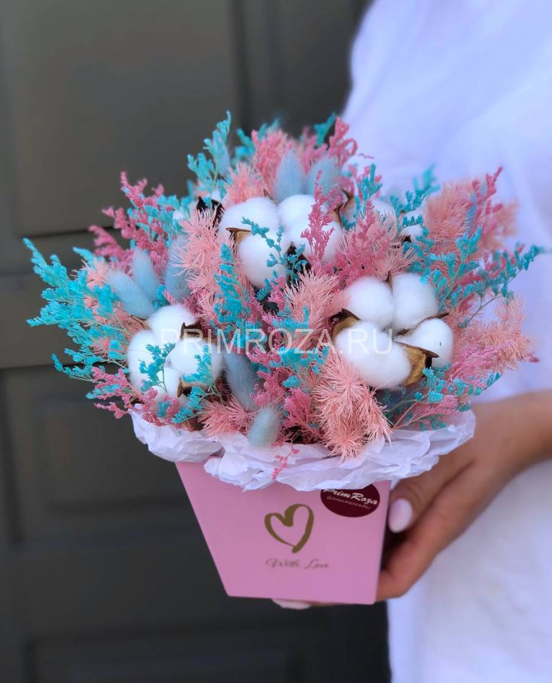 Сборная композиция из сухоцветов #B0021 Flowers delivery Vladivostok