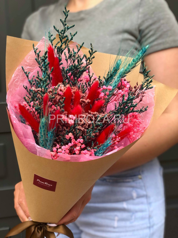 Букет комплимент из сухоцветов#S0015 Flowers delivery Vladivostok