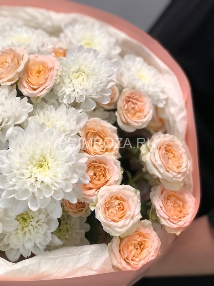 Букет из хризантем и кустовых роз #7322 Flowers delivery Vladivostok