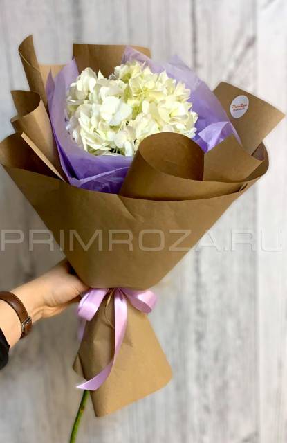 Mono-bouquet with hydrangea #G8405